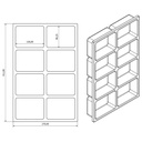 Drawer organizer 8 bins