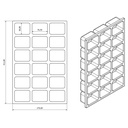 Drawer organizer 18 compartments