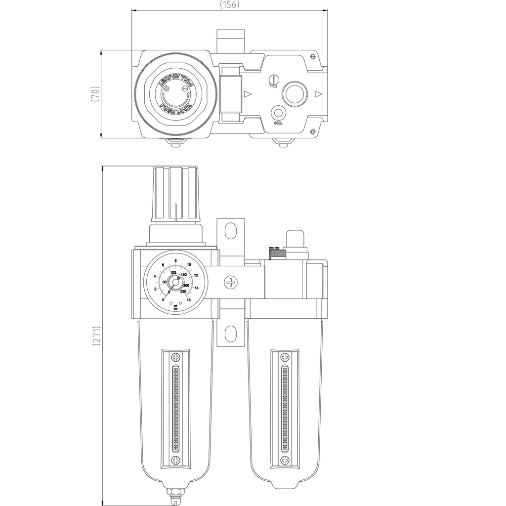 Air control unit 3/4" 