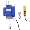 Mobile electric winch with cable remote control 200 kg