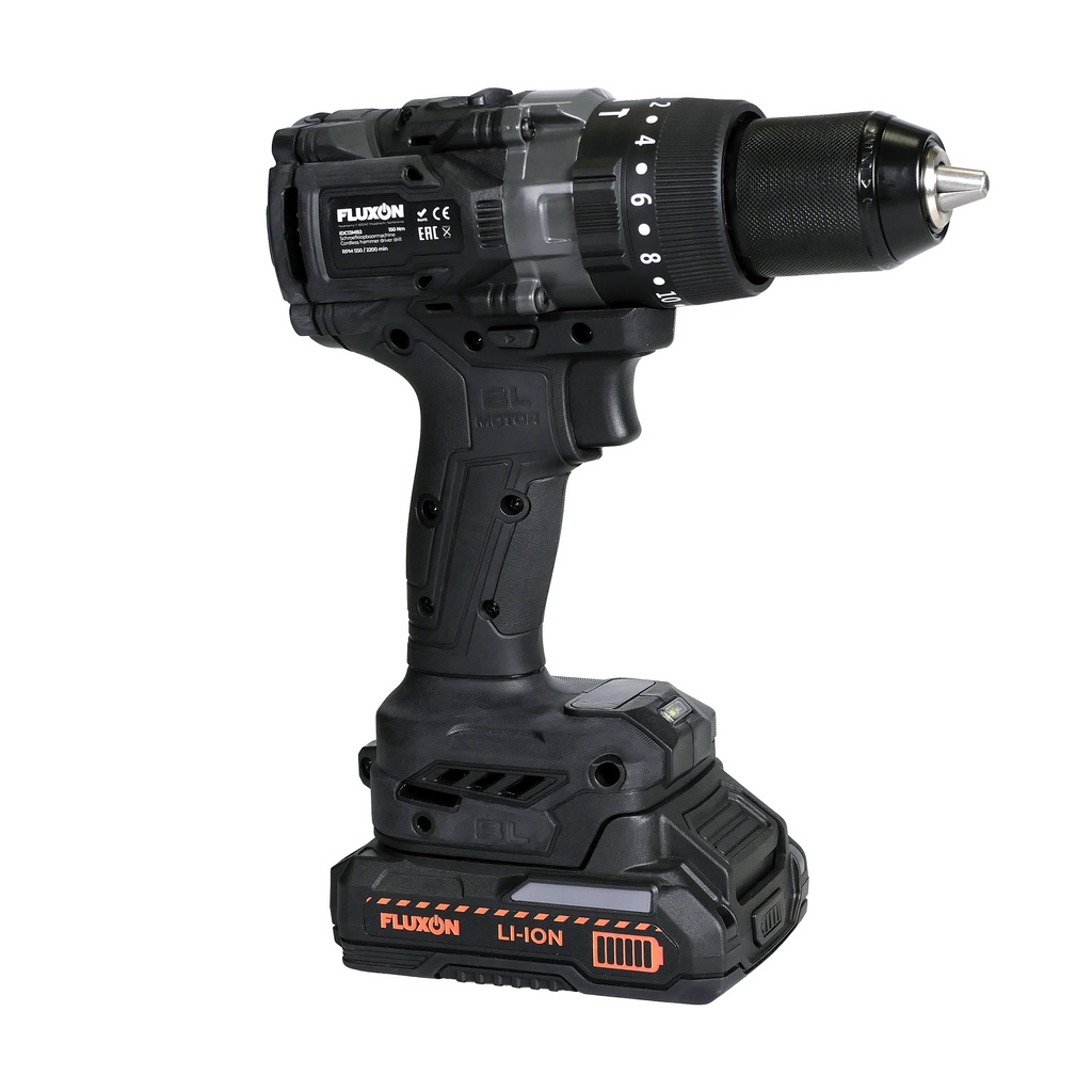 Cordless brushless impact drill incl. 1x 2.0Ah batteries 