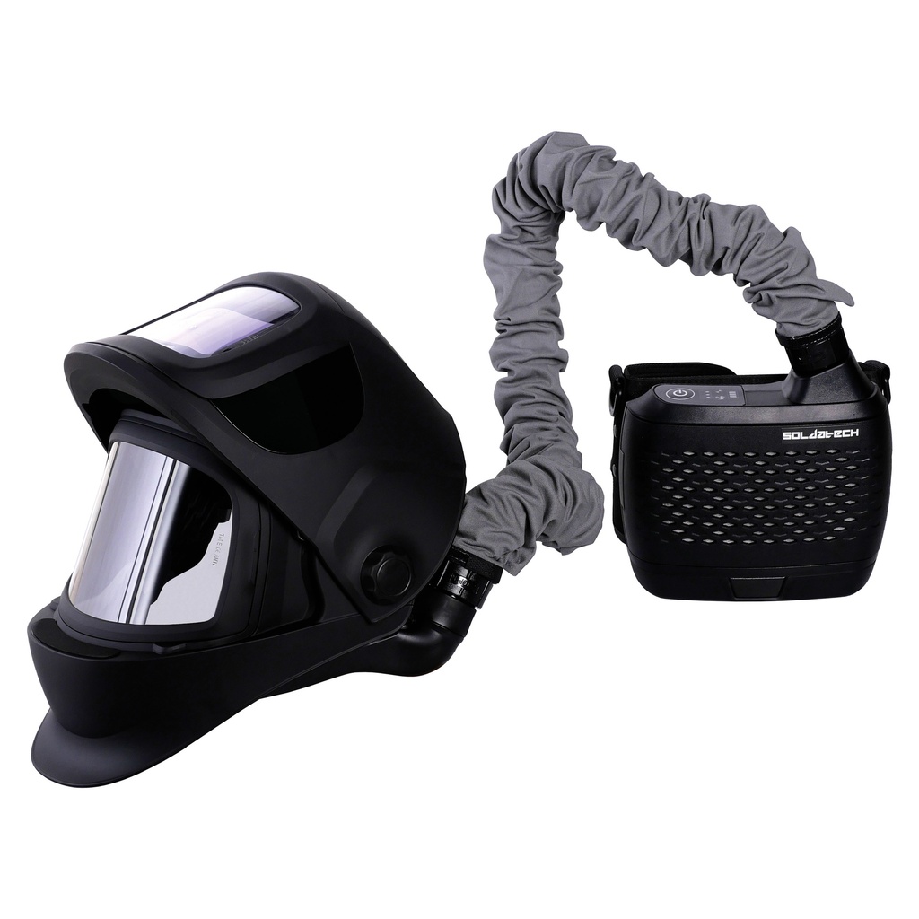 Automatic welding helmet with extraction SideClearPlus