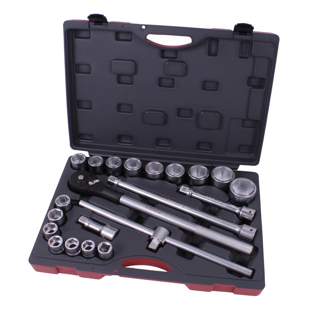 Socket wrench set 3/4" 21 delig professional