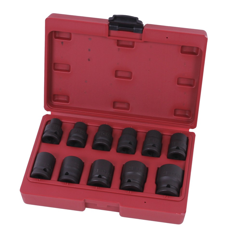 Impact socket set 1/2" 11 pieces professional