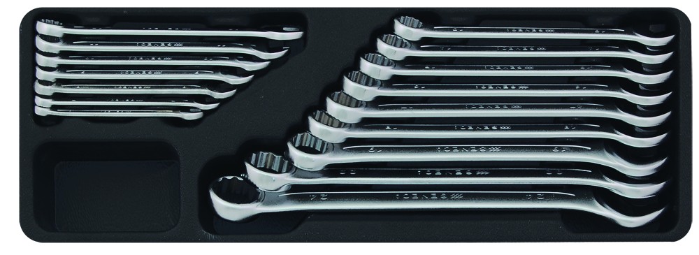 Combination wrench set 16 pieces professional
