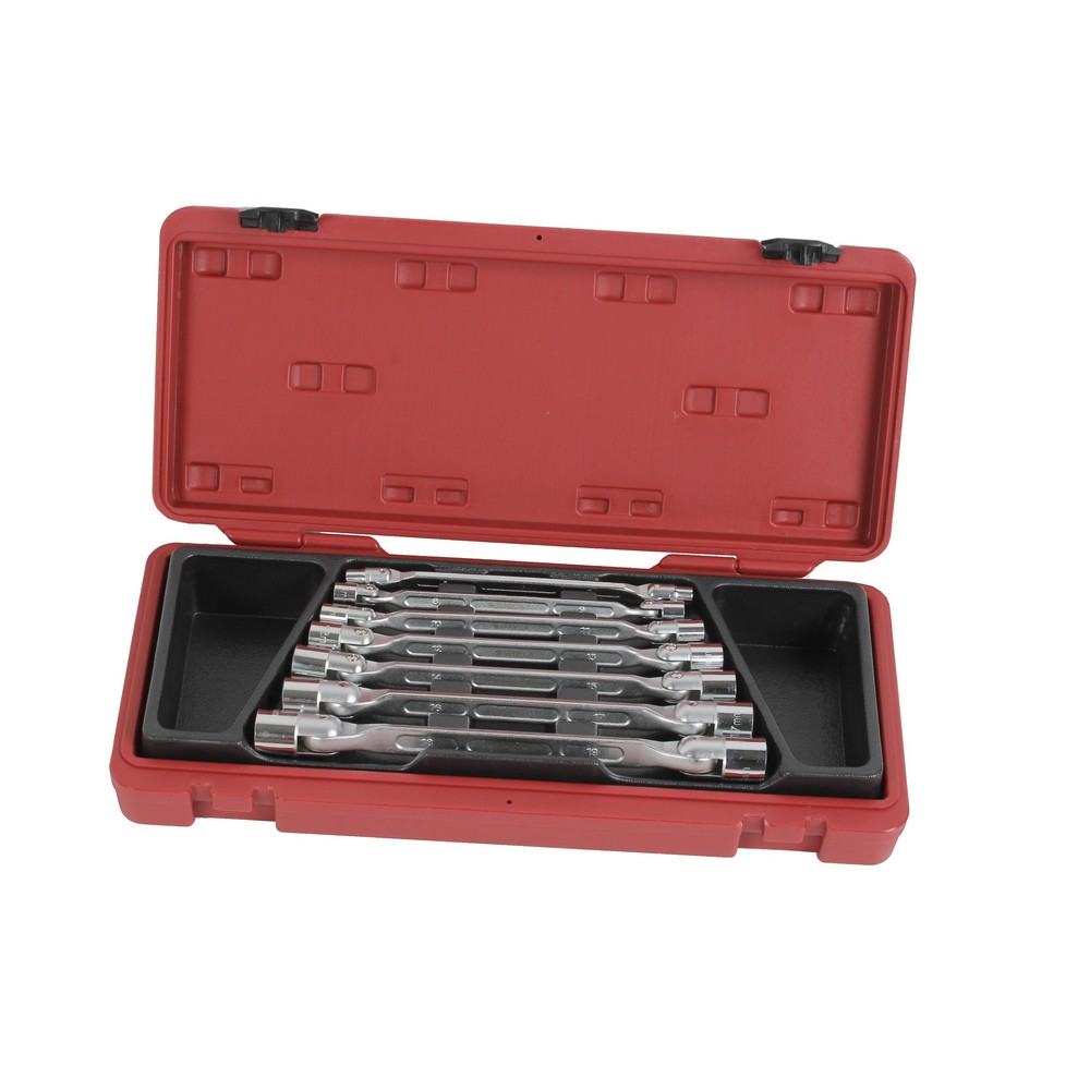 Hinged socket wrench set 7 pieces professional