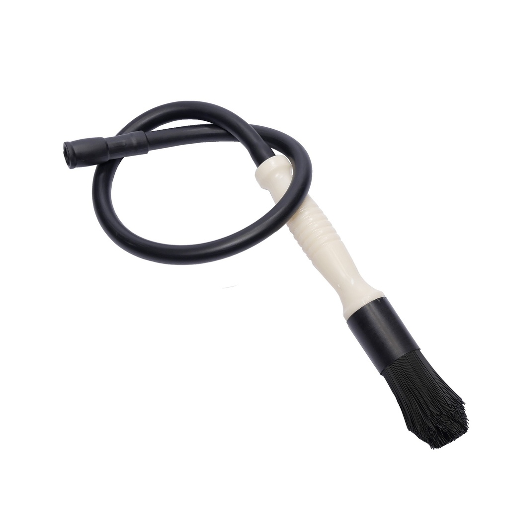 Parts washer brush with hose