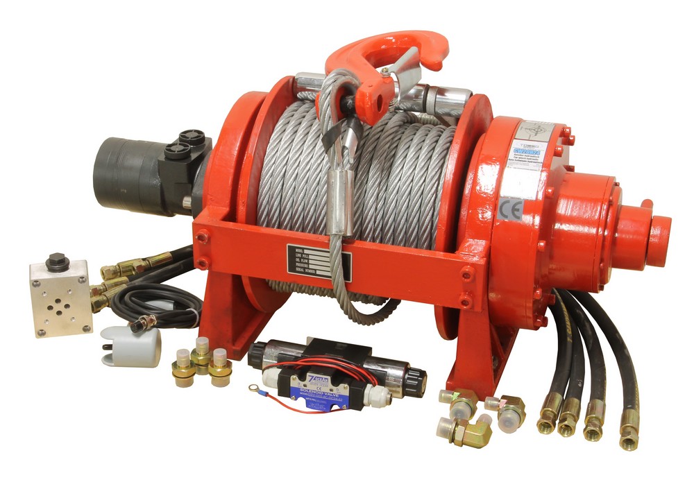 Hydraulic car winch 24V 20000lbs