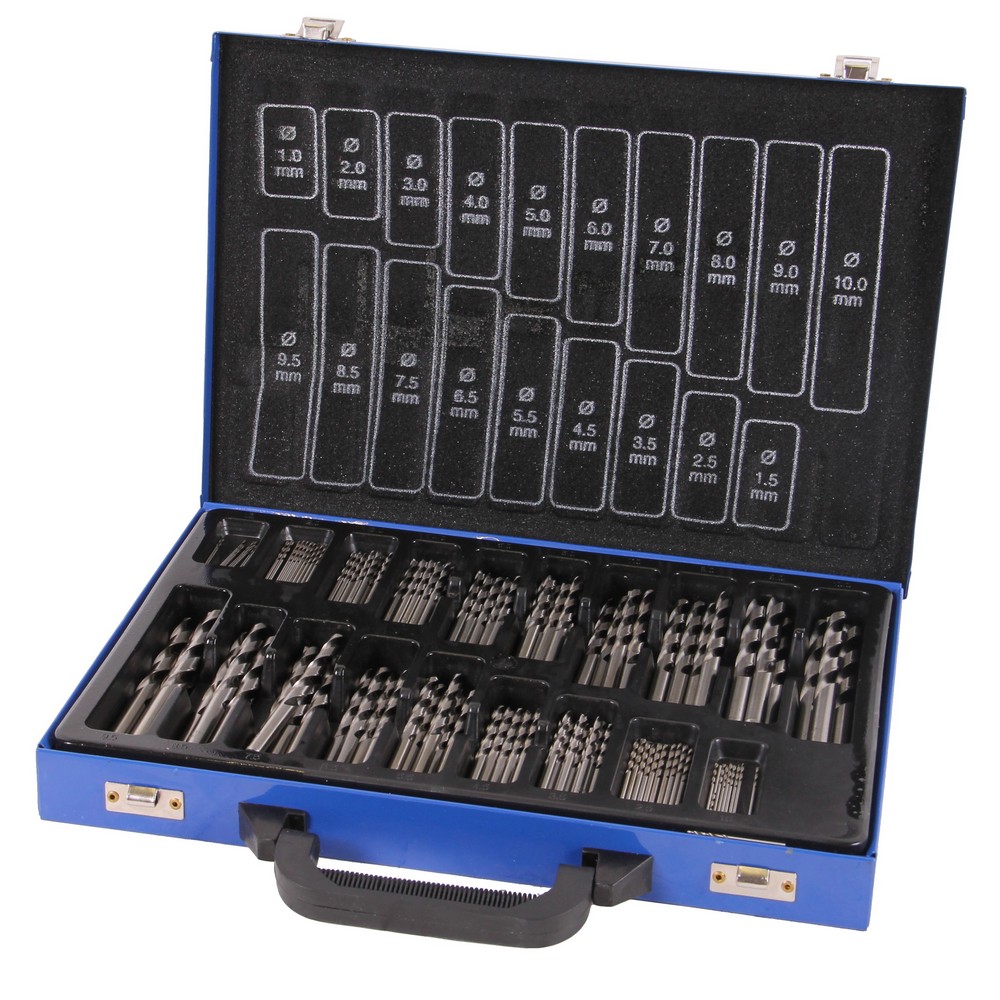 HSS twist drill set fully ground 170 pieces split point 