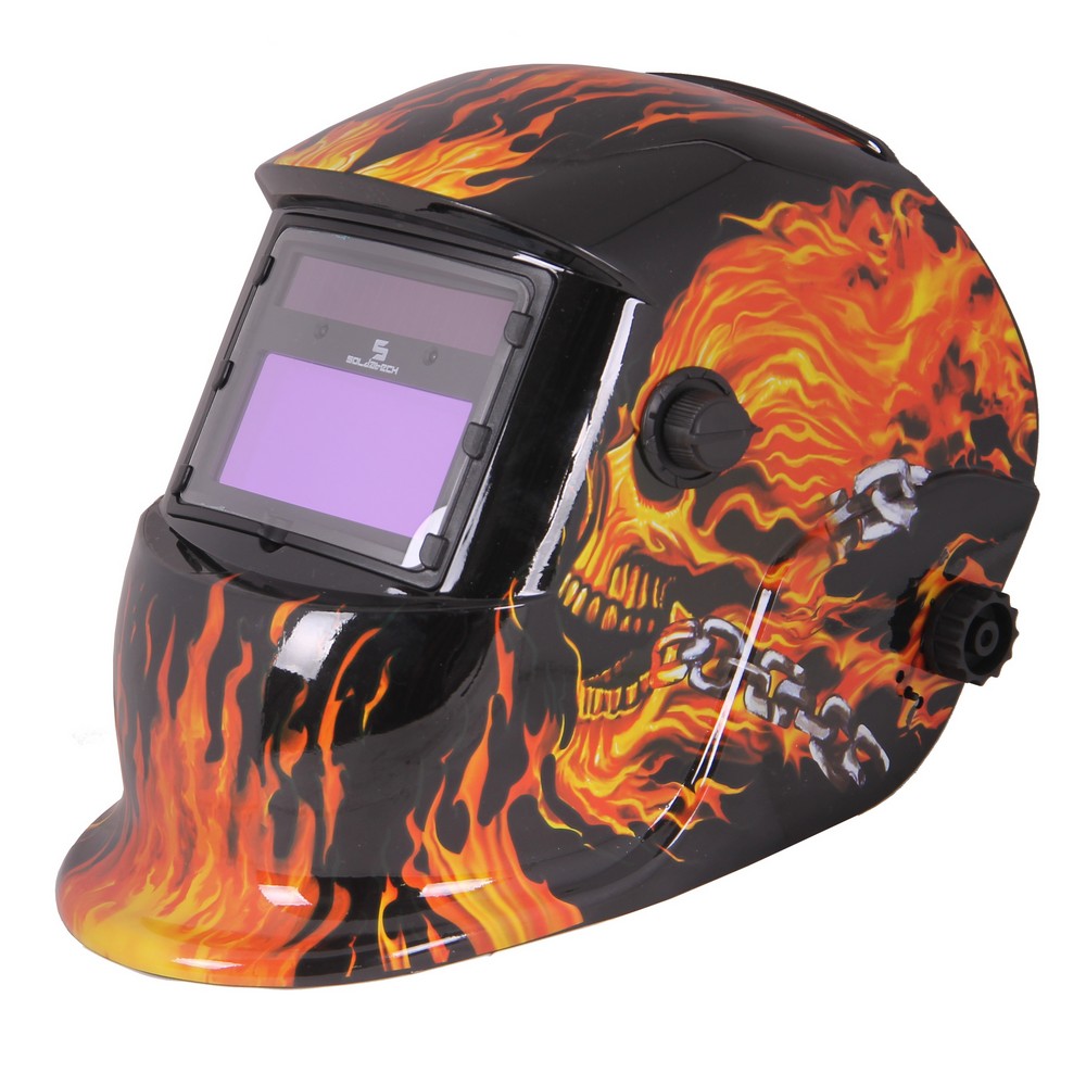 Welding helmet automatic "fire"