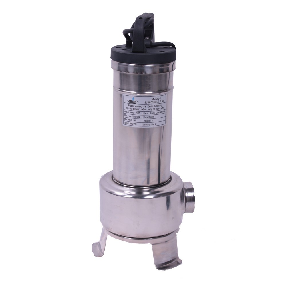 Submersible single vane pump stainless steel 0.75kW 230V