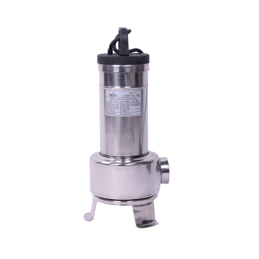 Submersible single vane pump stainless steel 0.55kW 230V