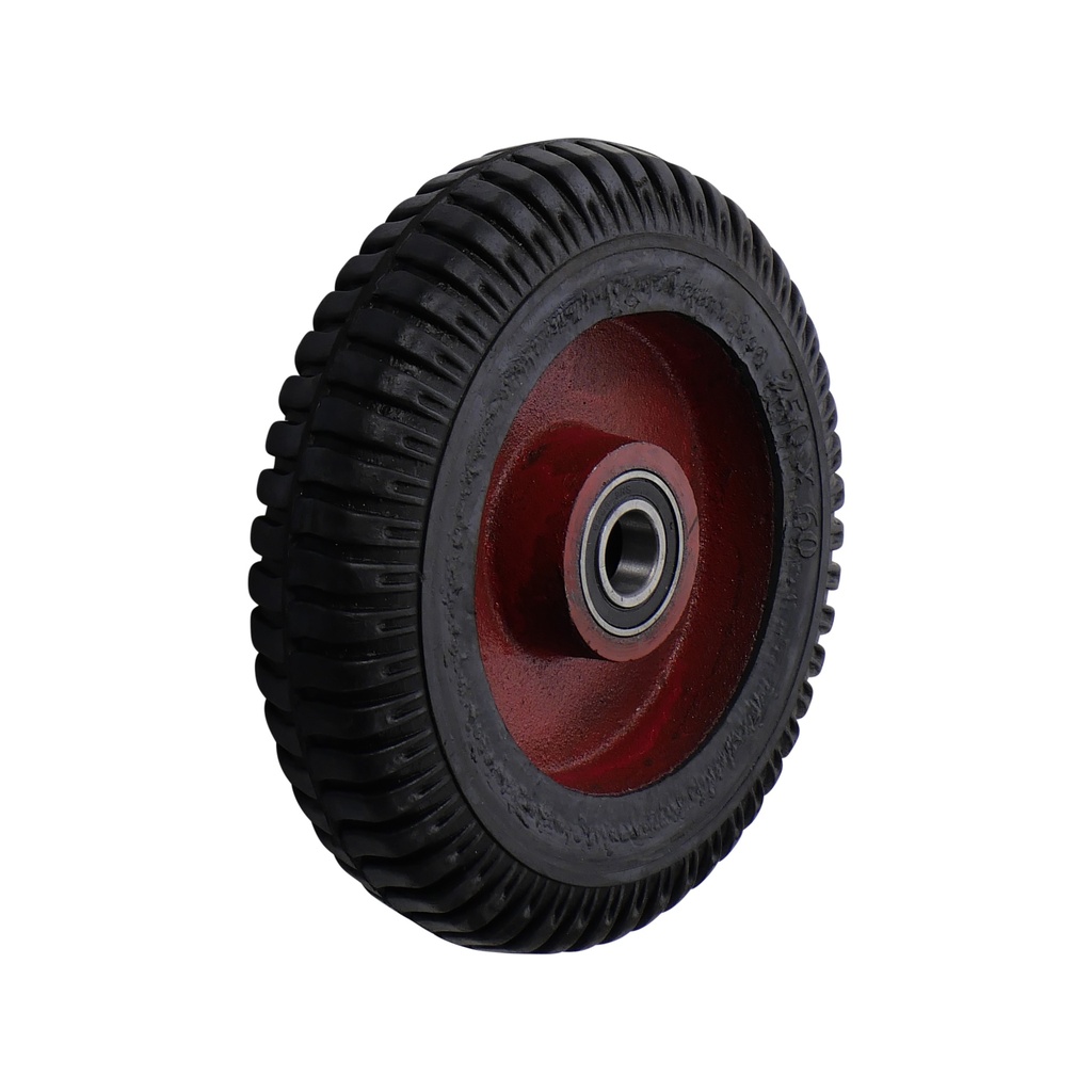 Los wiel 255 x 60mm massief rubber