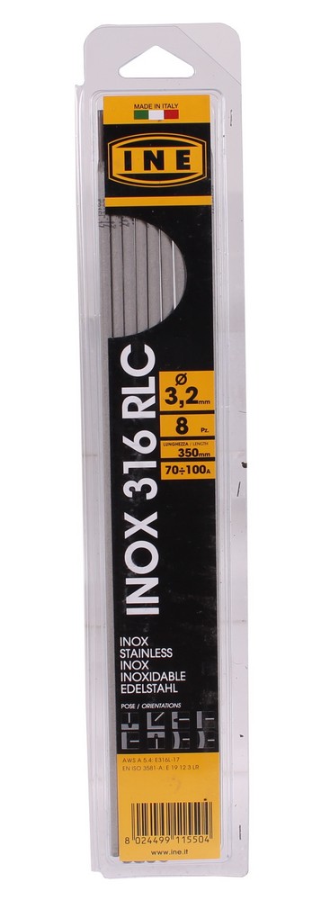 Laselektroden RVS 316RLC 3,2mm 350mm 8st