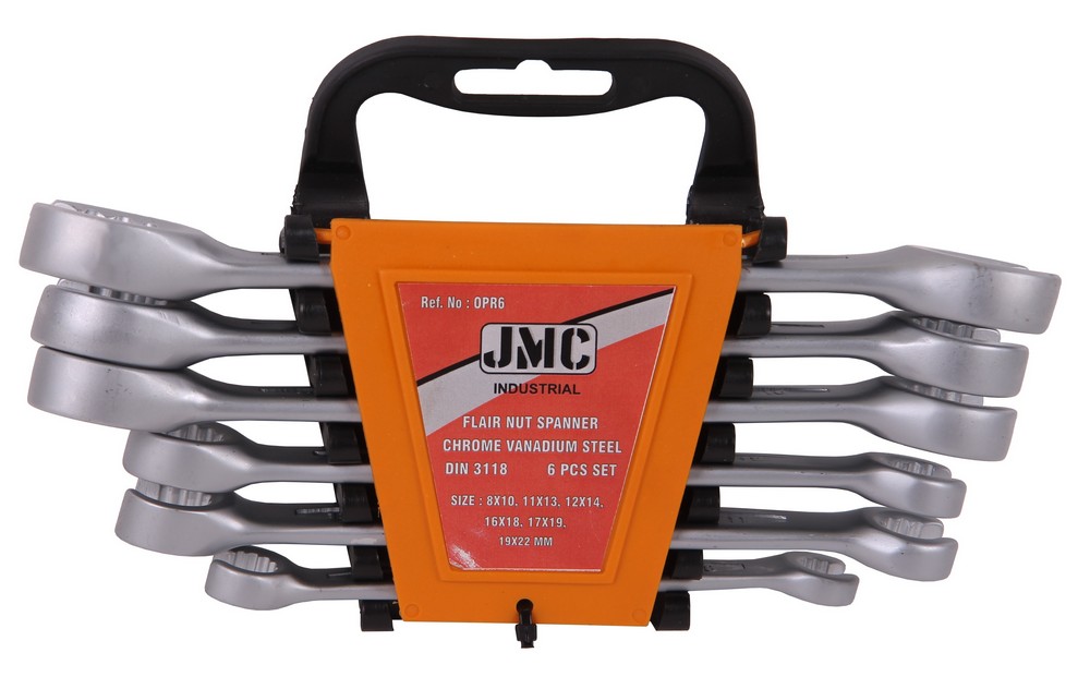 Flare nut wrench set 6 pieces