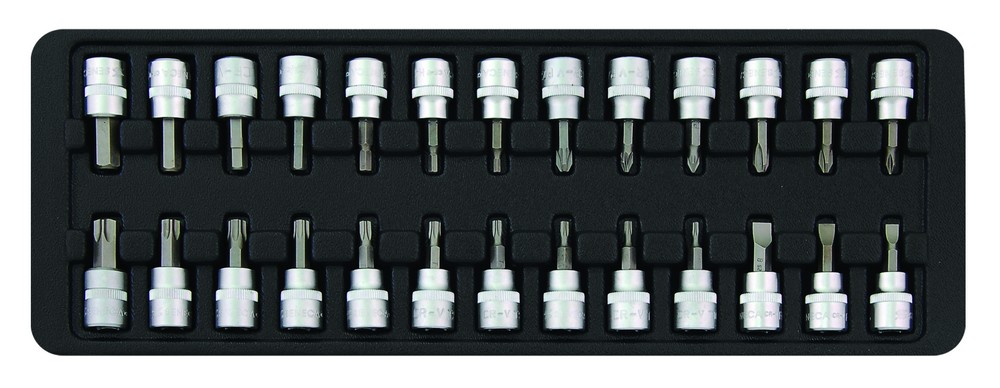 Socket bit set 3/8" 26 pcs