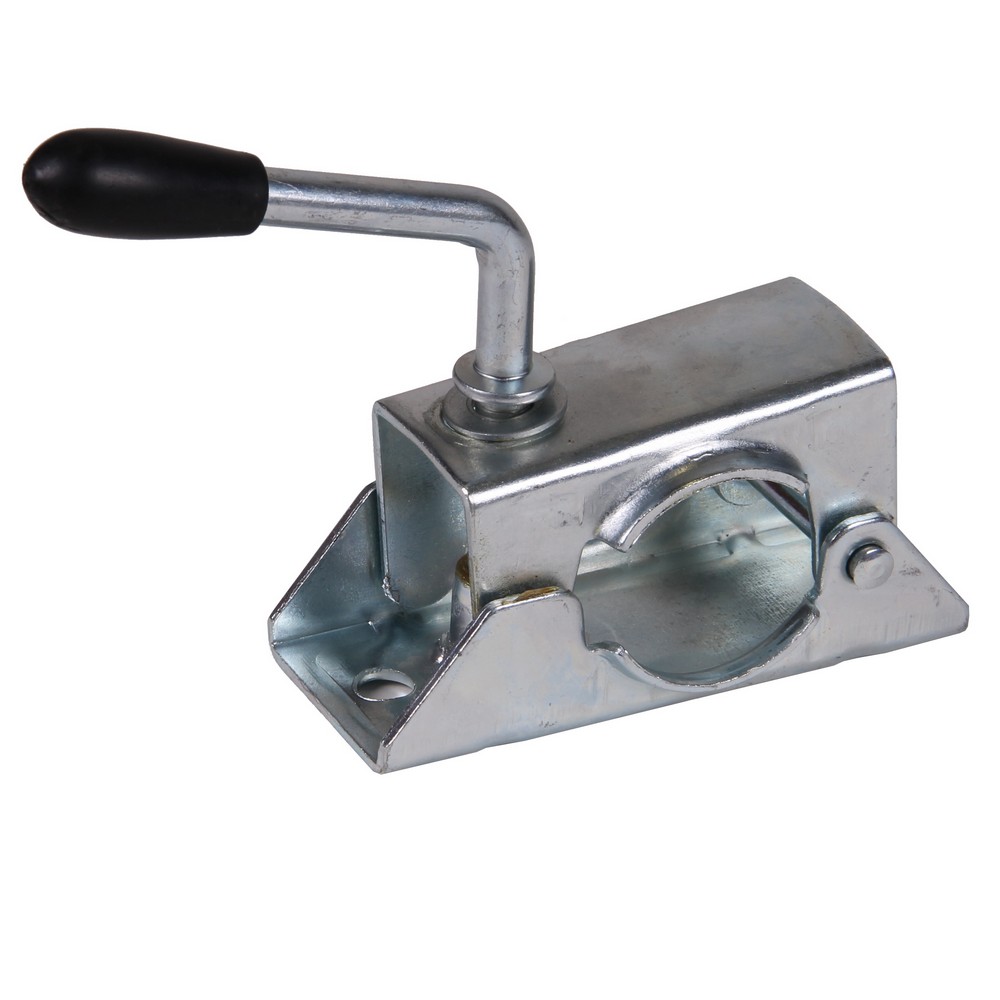 Trailer jack clamp