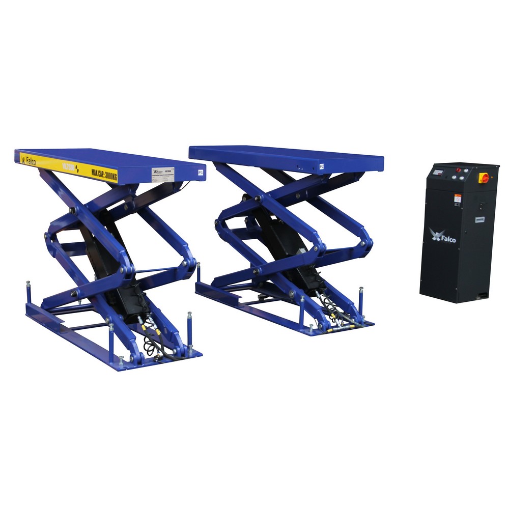 Double scissor lift in-ground 3000kg 400V