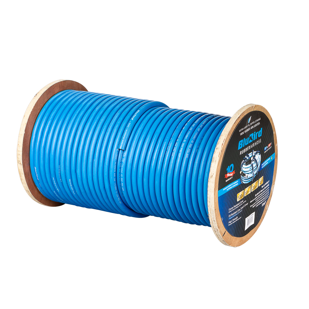 Blubird Rubber air hose 10mm x 100m on roll open end