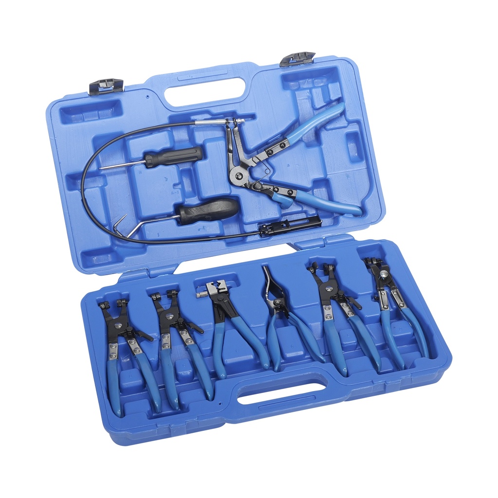 Hose clamp plier kit 9 pieces