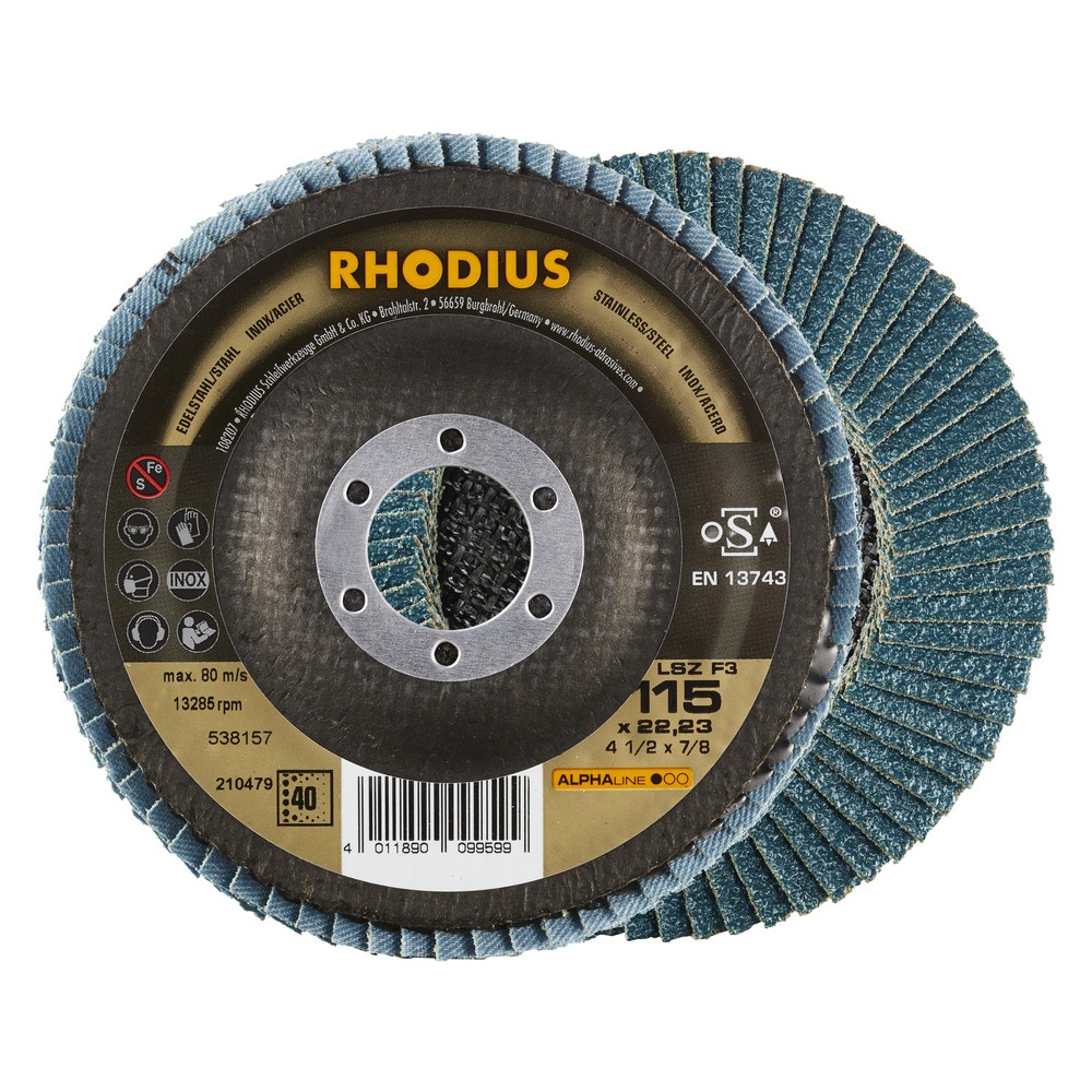 Flap disc V conical LSZ F3 115 x 22,23mm K40 10 pieces