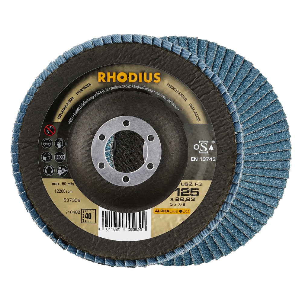 Flap disc V conical LSZ F3 125 x 22,23mm K40 10 pieces