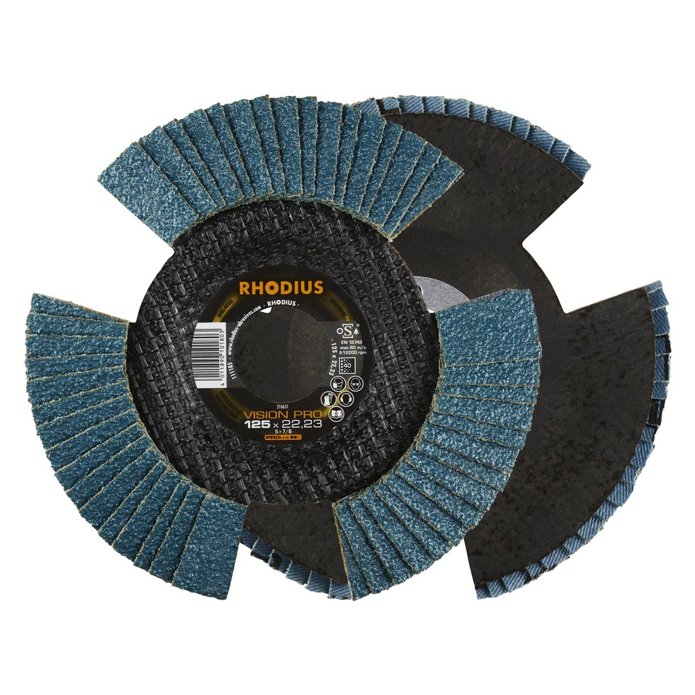 Flap disc V conical vision pro 125 x 22,23mm K40 10 pieces