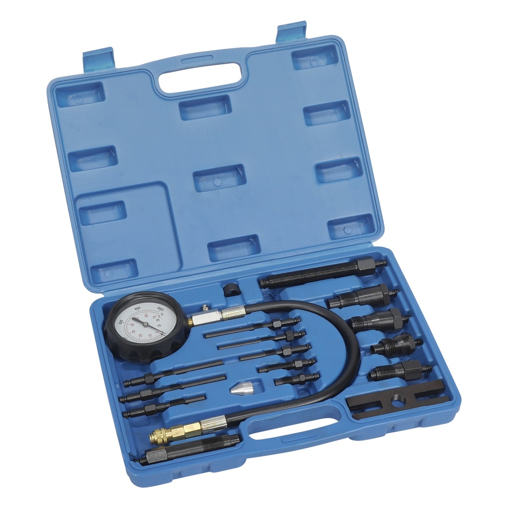 Compressie tester set diesel 19 delig