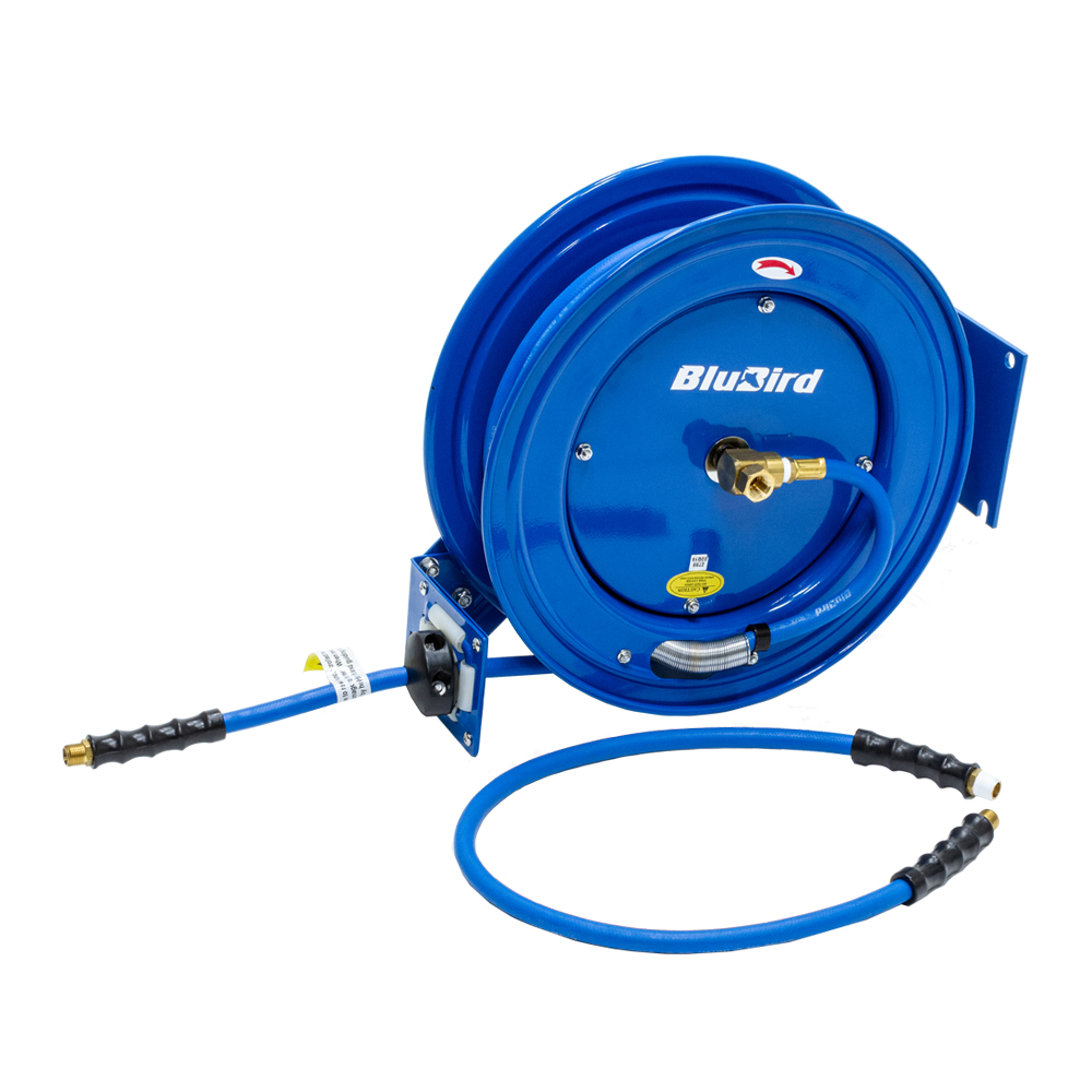 Blubird Rubber Air Hose Reel single arm heavy duty 10mm x 10mtr