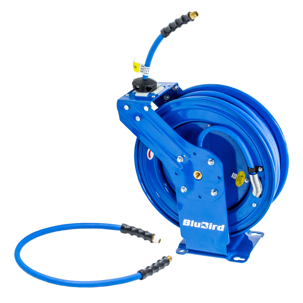 Blubird Air hose reel dual arm automatic 10mm x 20mtr