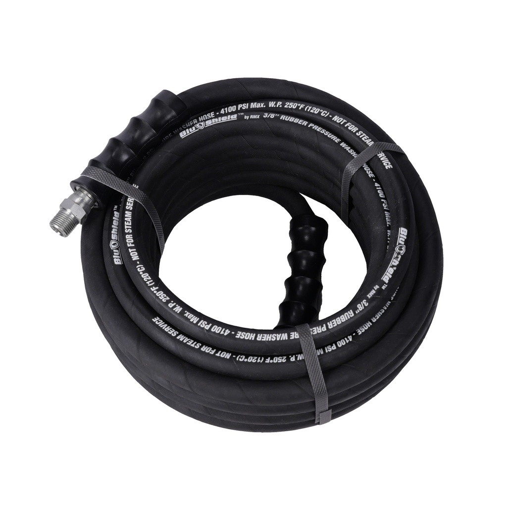 Blushield Rubber pressure washer hose aramid braided 10mm x 10mtr