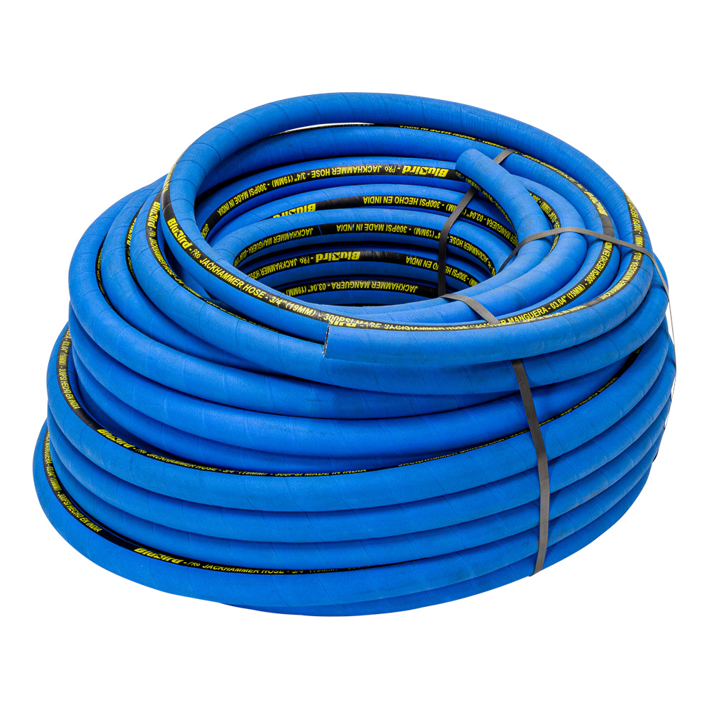 Blubird Jackhammer luchtslang rubber zwaar 19mm x 50mtr open einde