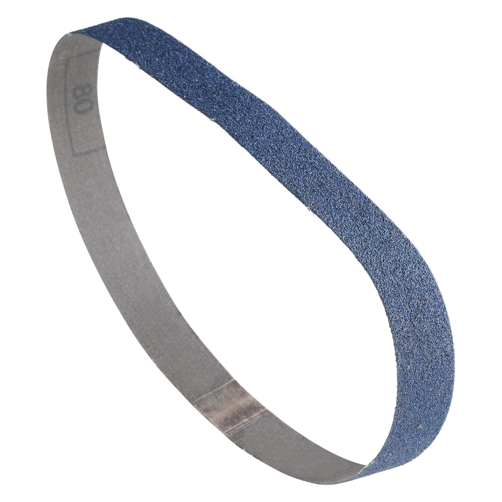 Abrasive belt 20 x 520mm grain 80 zirconium