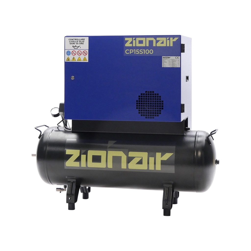 Compressor silent 1,5kW 230V 10 bar 100L tank