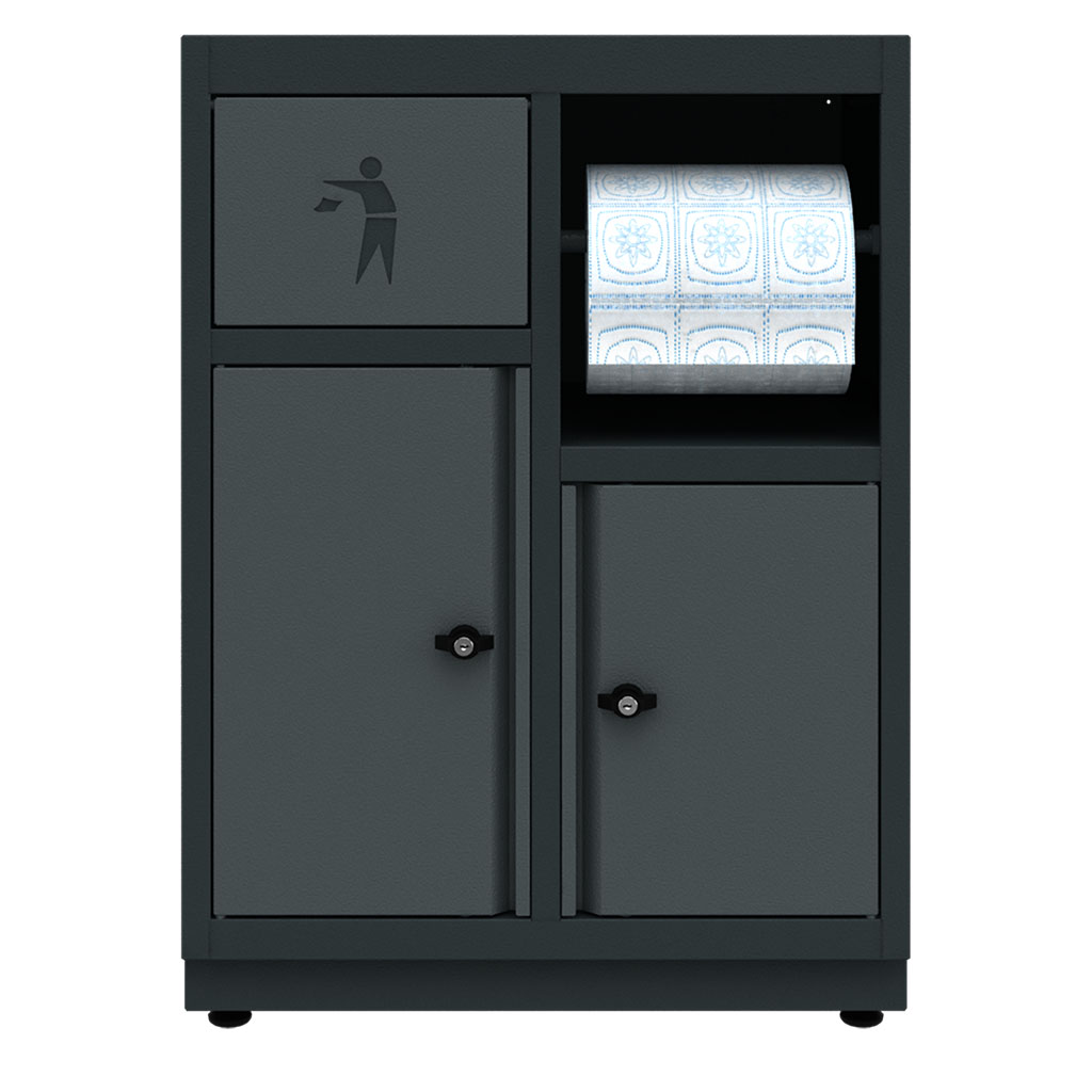 Base cabinet waste bin and paper holder Expert