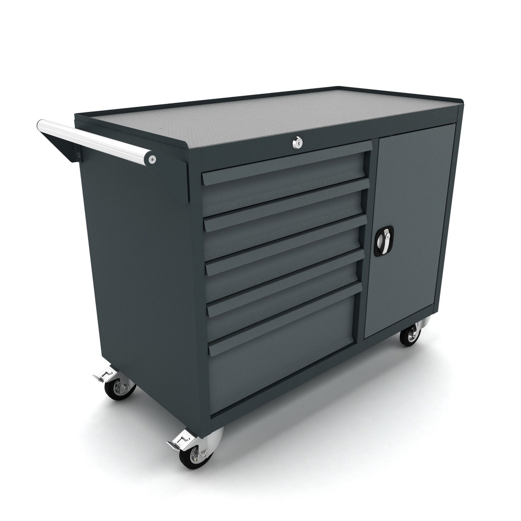 Tool trolley 5 drawers 1 door