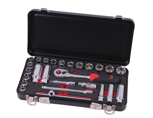 [220102] Socket wrench set 3/8" 26 pieces foam professional