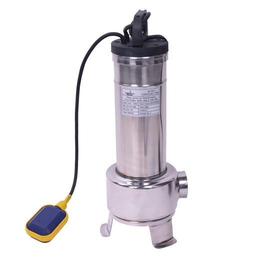 [MVS20F] Submersible single vane pump stainless steel with float switch 1.5kW 230V