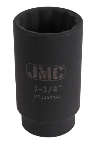 [DS12S001L] Impact deep socket 12pt 1/2" 1"