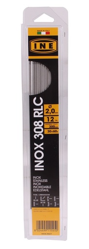 [INE30820B12] Laselektroden RVS 308RLC 2,0mm 300mm 12st