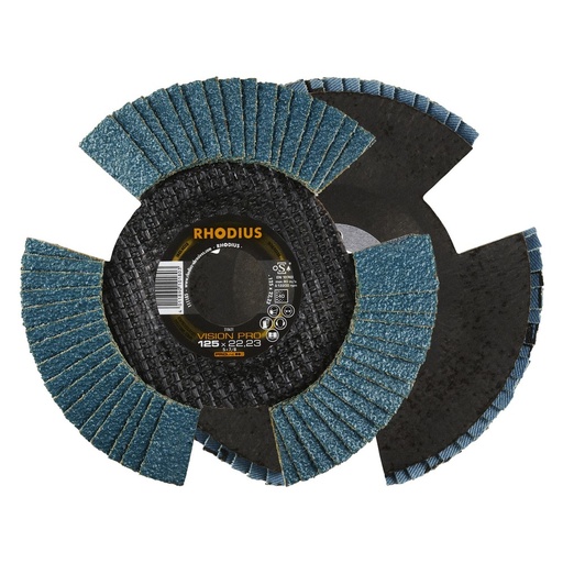 [210631] Flap disc V conical vision pro 125 x 22,23mm K40 10 pieces