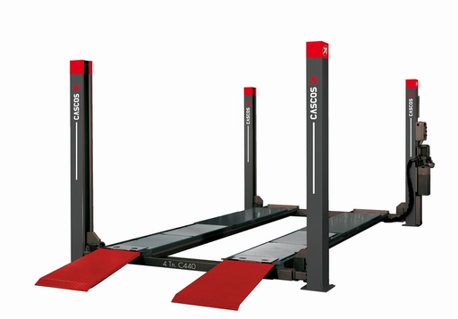 [13381] Four post lift 4000kg 4,8m flat Cascos