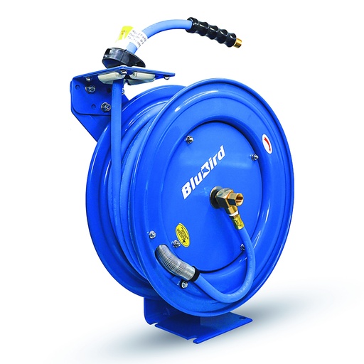 [BBRHD1015M] Blubird Rubber Air Hose Reel single arm heavy duty 10mm x 15mtr