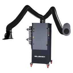 [LDA02P] Aspirateur mobile de fumées de soudage 1,1 kW jet pulse avec 2 bras d'extraction